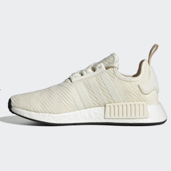 Adidas Ivory and Gold Metallic NMD R1 Size 10 Sneakers - Picture 9 of 9
